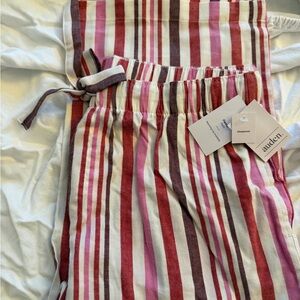 Auden Pink and Red Striped Sleepwear